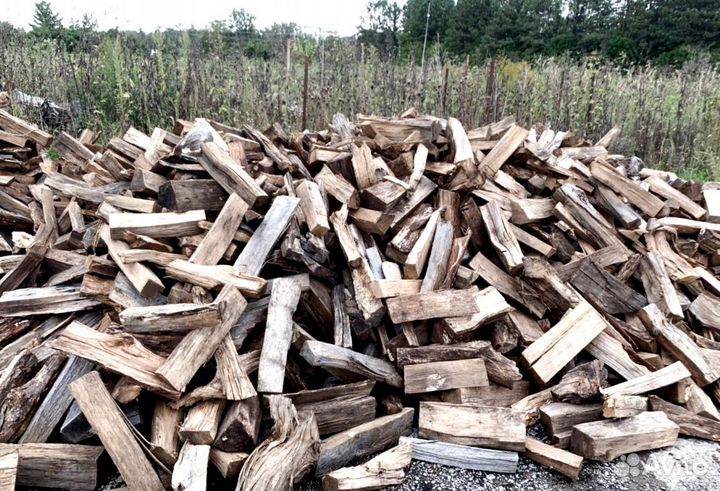 Дрова березовые нарубленные