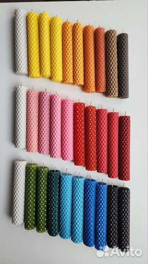 Подарок. Свечи медовые из вощины