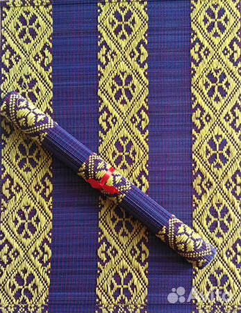 Салфетки из бамбука с тканным орнаментом