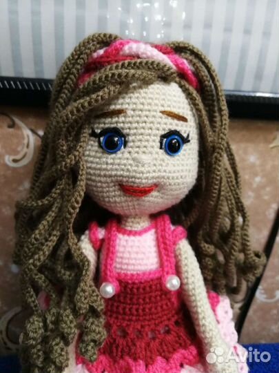 Кукла вязаная, ручная работа