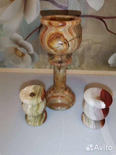 Коллекционные подсвечники из оникса