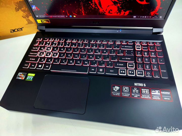 Абсолютно новый acer nitro ryzen 7,rtx3070,32gb