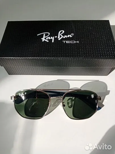 Солнцезащитные очки Ray-Ban Marshal зелёные polari