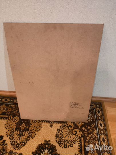 Картина Ленин масло СССР