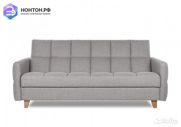 Диван книжка Ригдом светло-серый