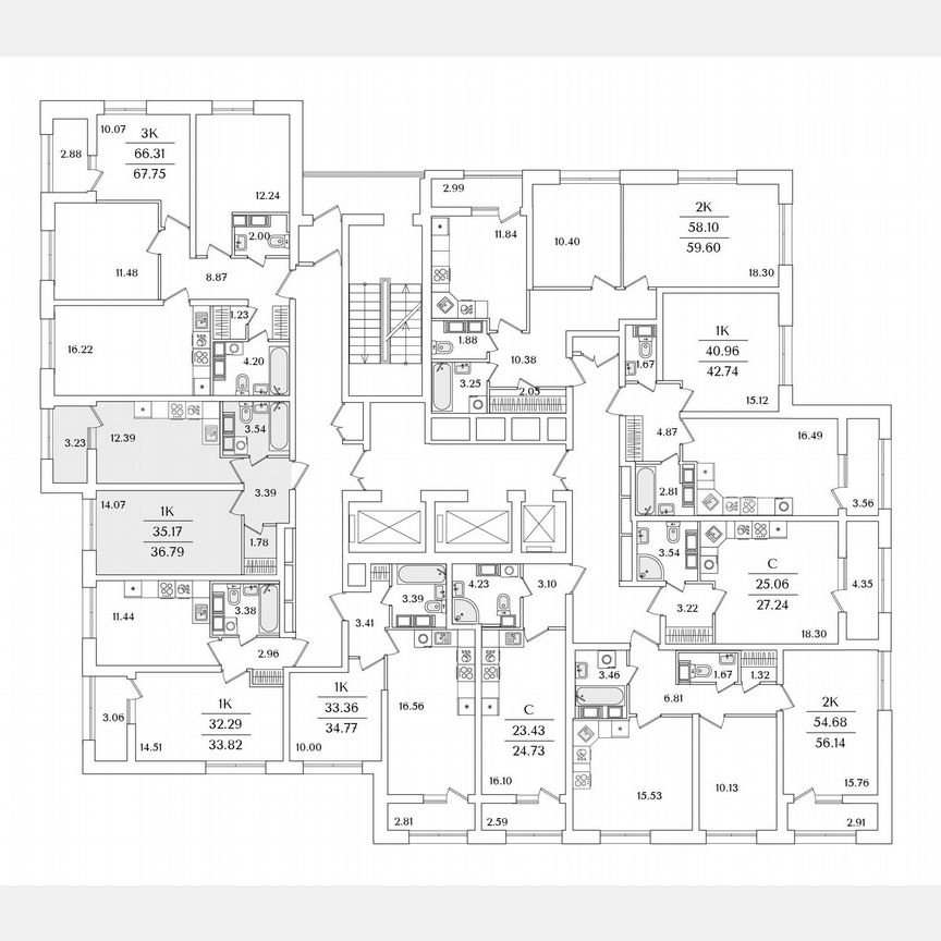 1-к. квартира, 36,8 м², 13/22 эт.