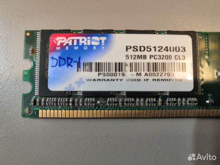 Модуль памяти RAM, DDR 1, DDR 2