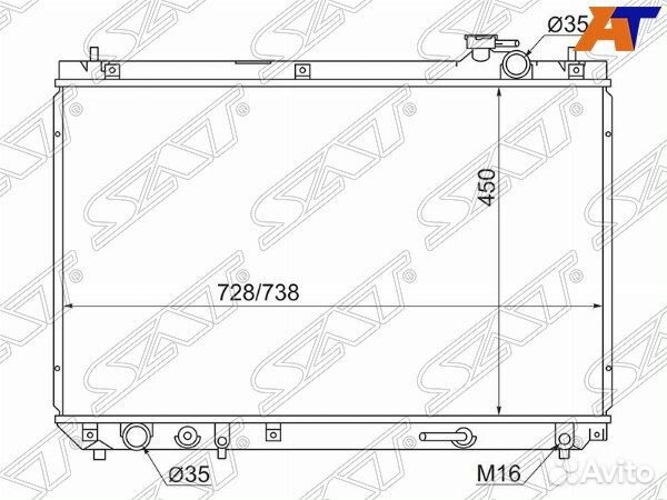 Радиатор toyota harrier