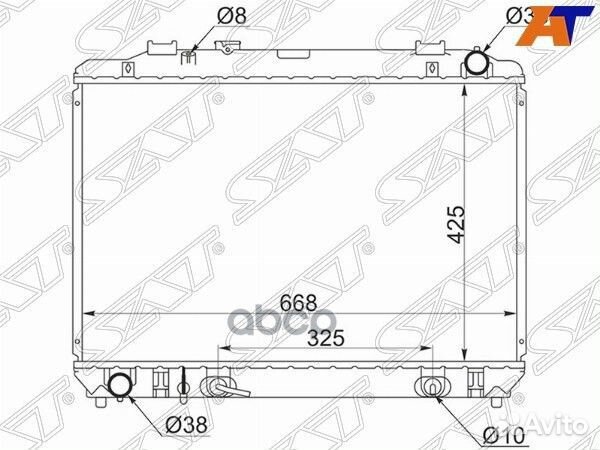 Радиатор Toyota Town Ace 96-08 TY0050-D-98 Sat