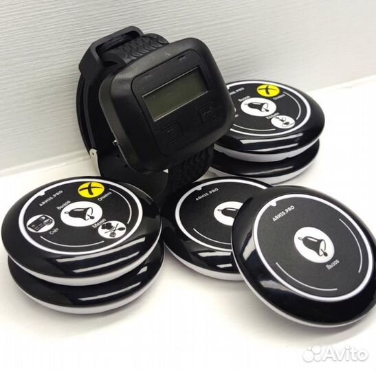 Кнопка вызова персонала, официанта с часами