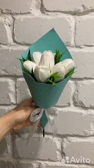 Букет цветов из мыла