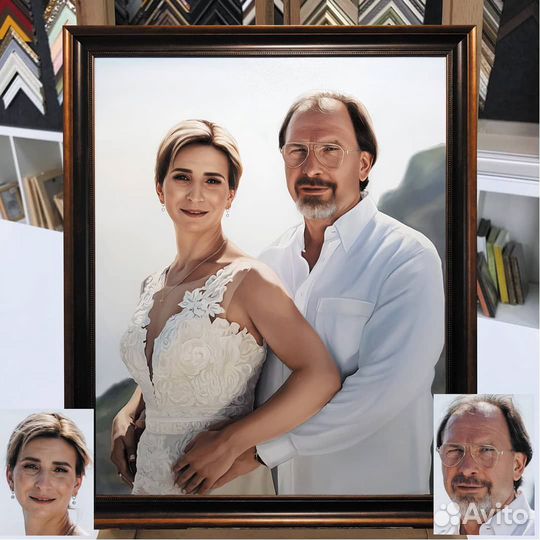 Портреты по фото маслом на холсте