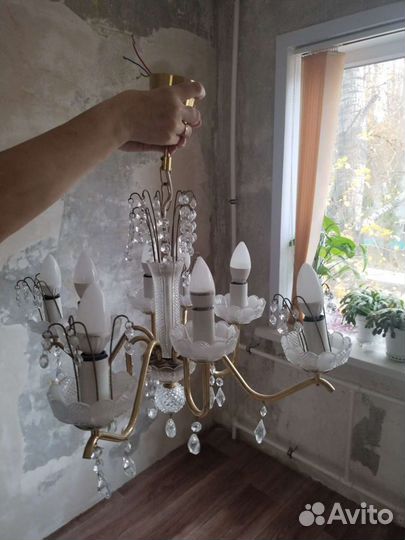 Хрустальная люстра СССР