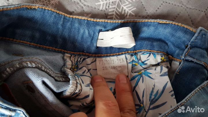 Джинсовые шорты 140