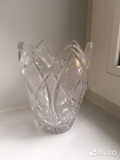 Хрустальная ваза Тюльпан