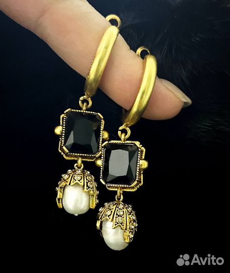 Серьги Alexander mcqueen