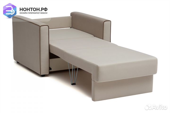 Кресло еврокнижка Леон бежевое