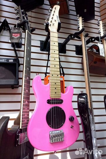 Детская мини тревел электро гитара со встроенным д