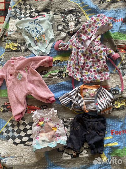Одежда для кукол baby born пакетом