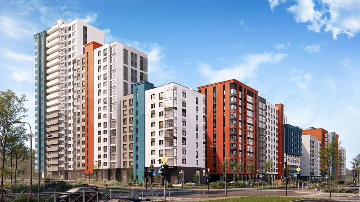 3-к. квартира, 61,8 м², 3/22 эт.