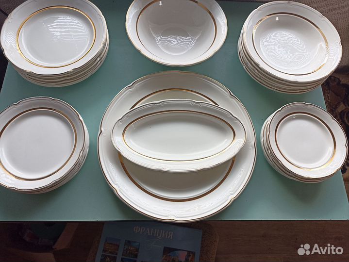 Сервиз столовый фаянс зик Конаково СССР