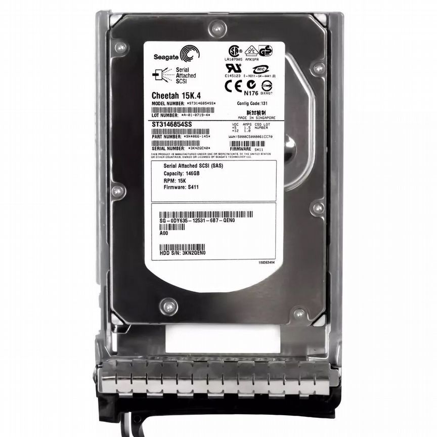 [0DY635] Жесткий Диск Dell Dy635 146gb Sas 3,5" Hdd