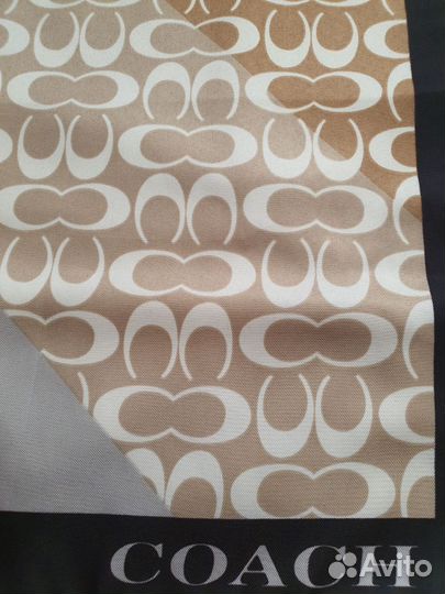 Coach платок шаль палантин шёлк