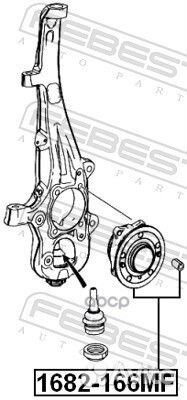 1682166MF к-кт подшипника ступицы передней MB