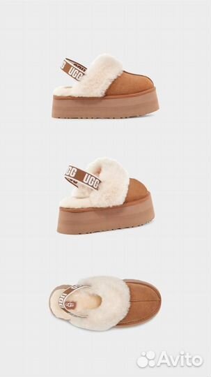 Женские угг на платформе Ugg funkette suede