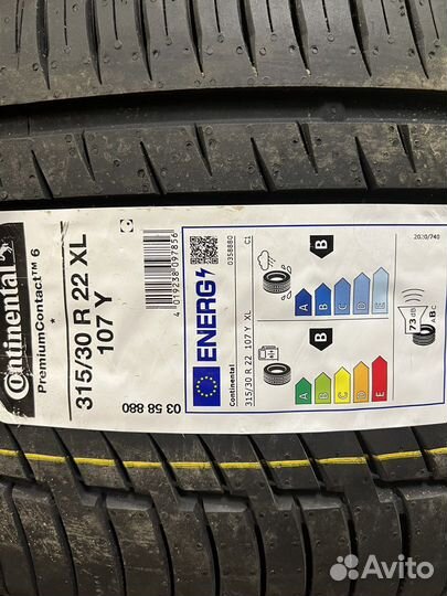 Continental PremiumContact 6 SUV 275/35 R22 и 315/30 R22