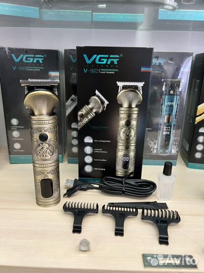 Триммер для стрижки бороды и волос VGR V-962