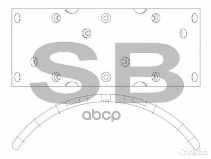 Накладка тормозная - кратно 2 (цена за 1шт) SL232