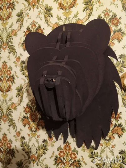 Настенное украшение голова медведя