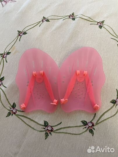 Лопатки для плавания розовые