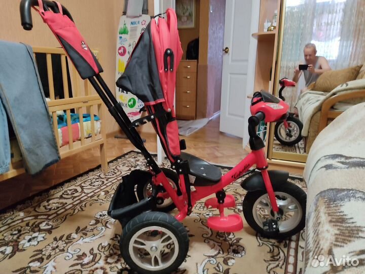 Велосипед с родительской ручкой