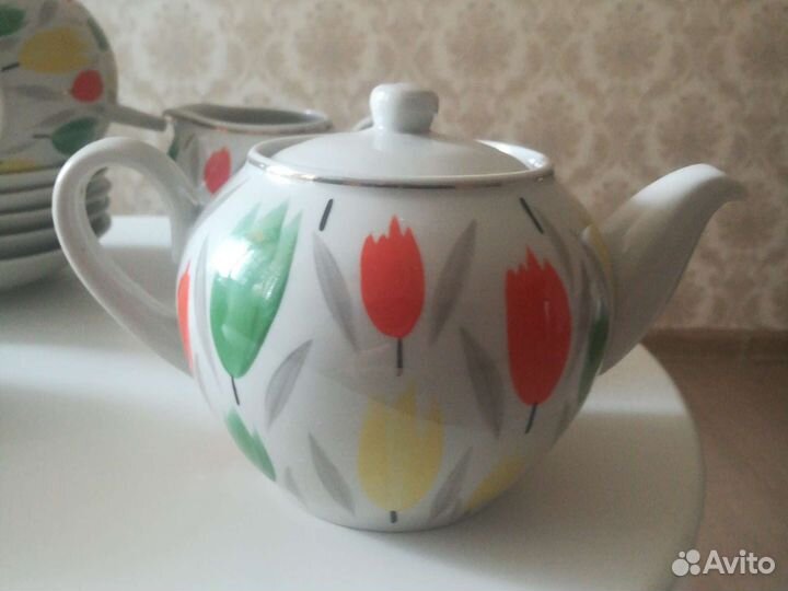 Чайный сервиз фарфор СССР Винтаж