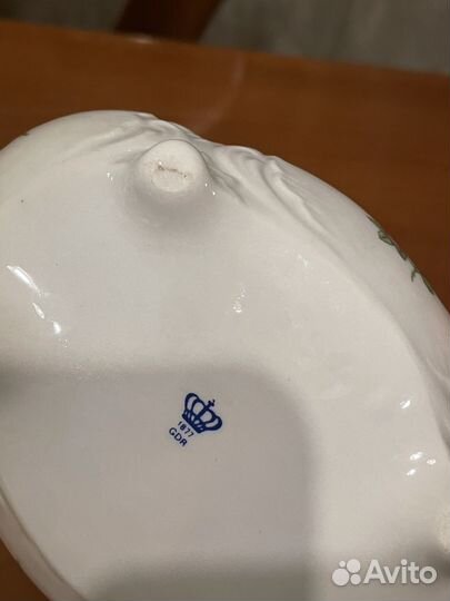 Шкатулка старинная фарфор винтаж Германия роза