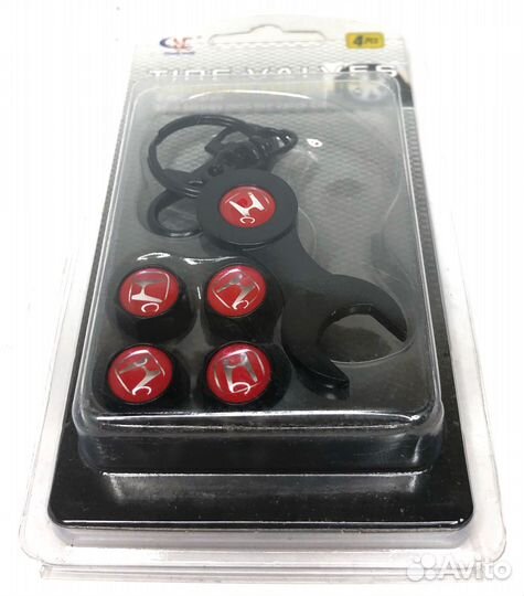 Колпачки на ниппеля - Honda (с ключом/разные цвета