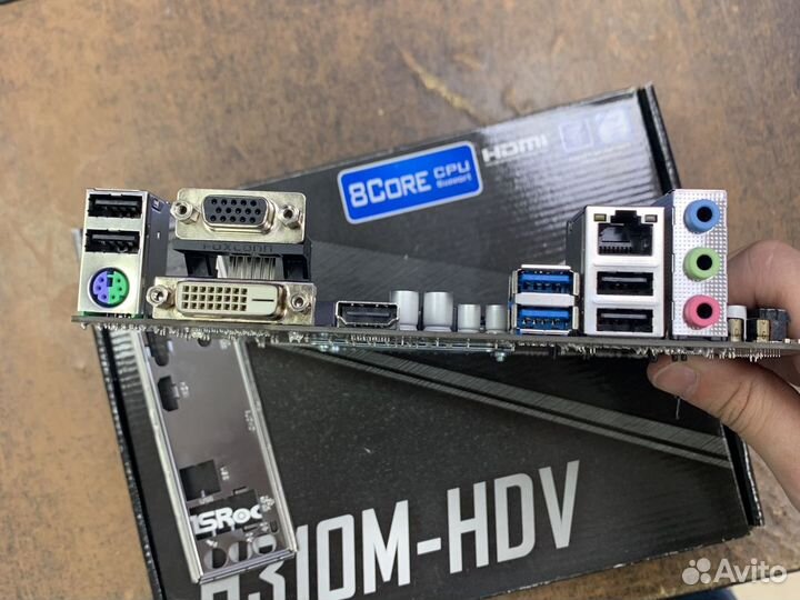 Материнская плата 1151v2 asrok h310m-hdv