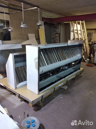 Зонт вытяжной пристенный нержавейка