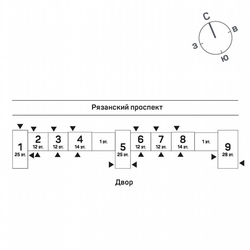 Квартира-студия, 22,8 м², 17/28 эт.