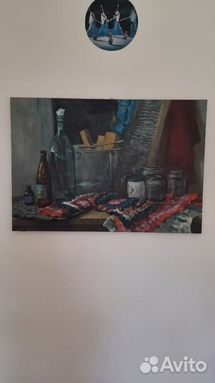 Картина масло холст на деревянном подрамнике