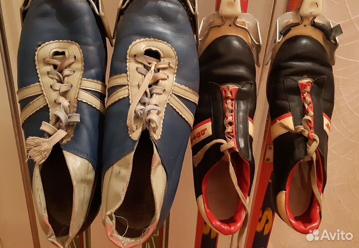 Лыжи беговые взрослые с ботинками р.39-40 и р.44