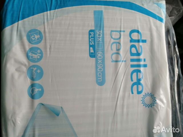 Пеленки впитывающие 60 на 90, 30 шт