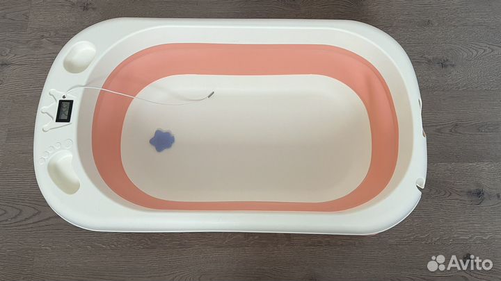 Ванночка для купания складная с термометром