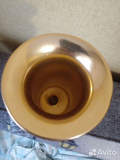 Ваза кубок СССР, алюминий, стекло