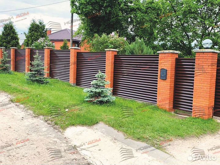 Забор жалюзи еврожалюзи