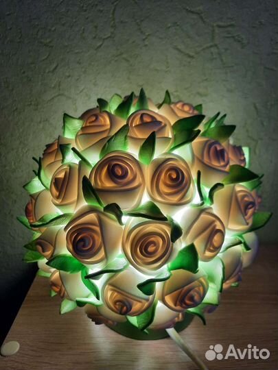 Светильник ручной работы из изолона