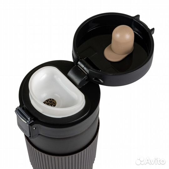 Термокружка 500 мл из нерж. стали, удобна для смес