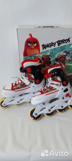 Роликовые коньки детские с защитой, р.37-40
